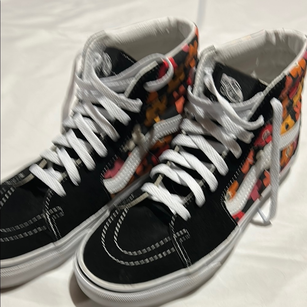 Vans Women's High-Top Sneakers - Black and Multicolor